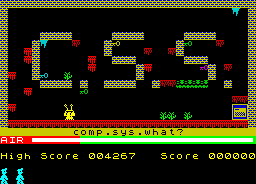 Manic Miner: comp.sys.sinclair screenshot